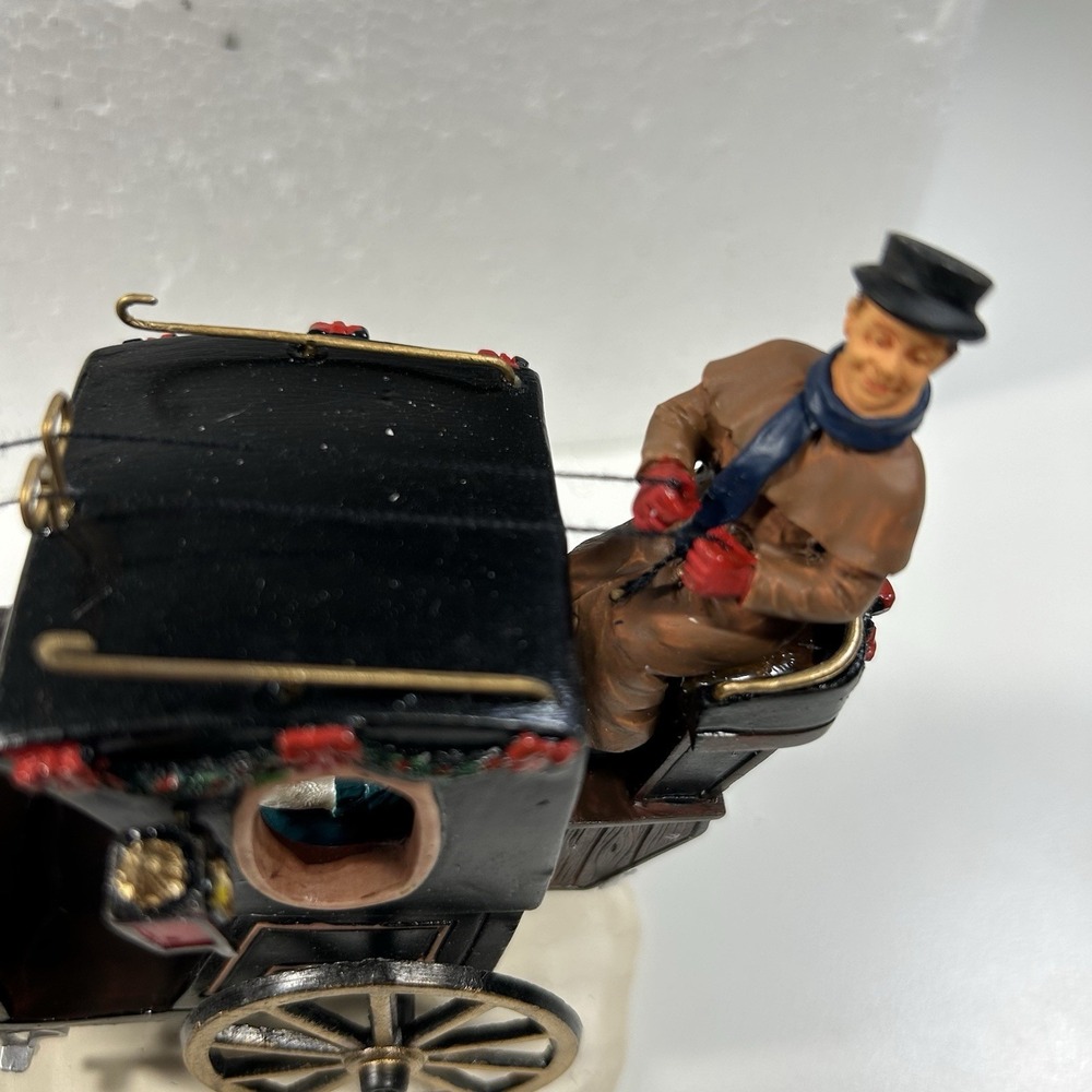 Lemax Hansom Cab Horse and Carriage Village Collection 2000 #03329 with Box‎ - Picture 7 of 14